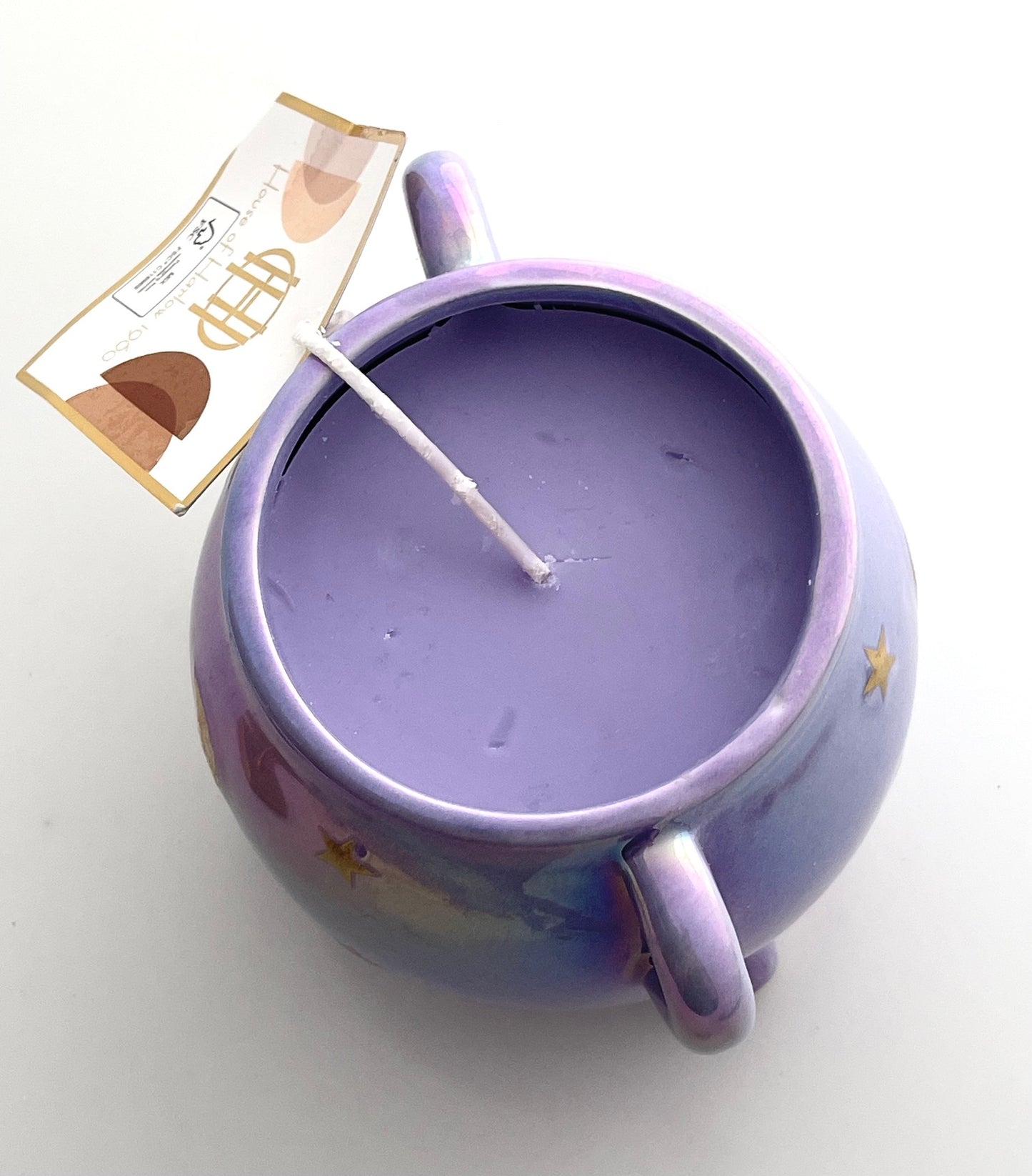 view of top of candle