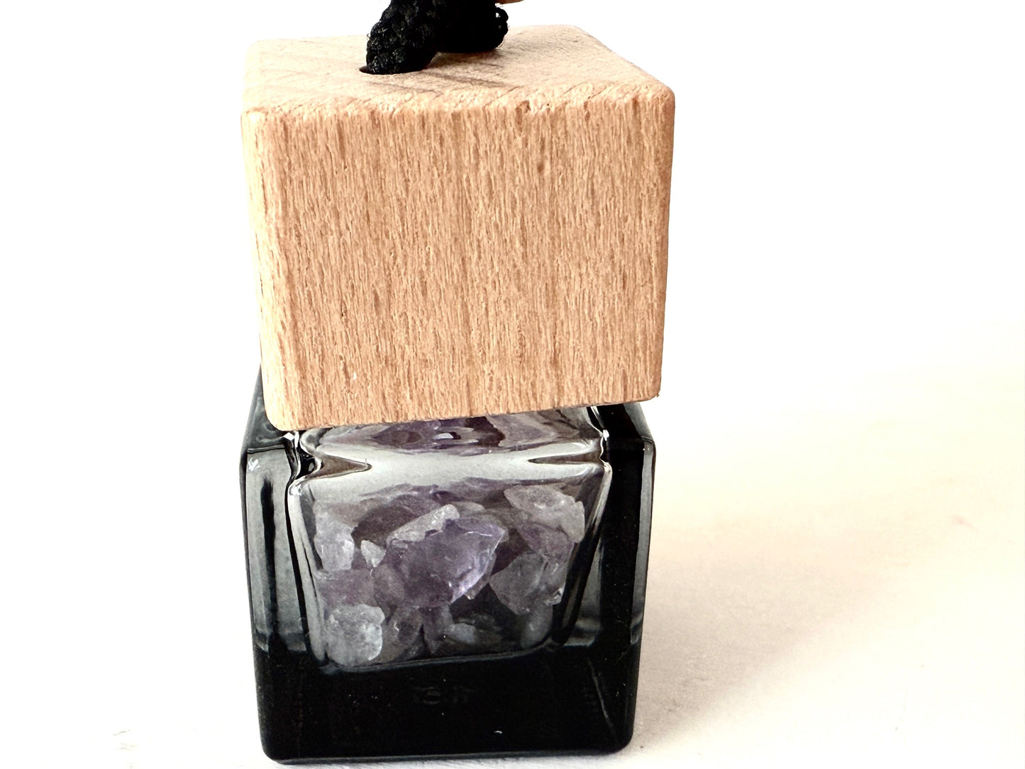 Crystal Filled Transparent Black Car Diffuser