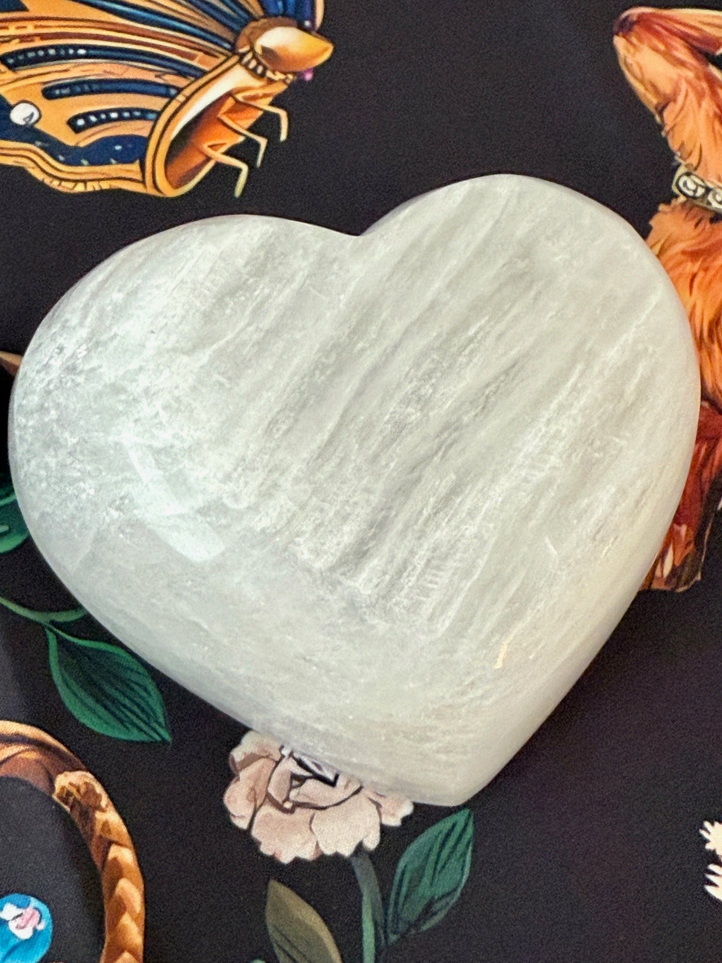 Heart-Shaped Selenite Charging Bowl – 4" Crystal Cleansing Dish