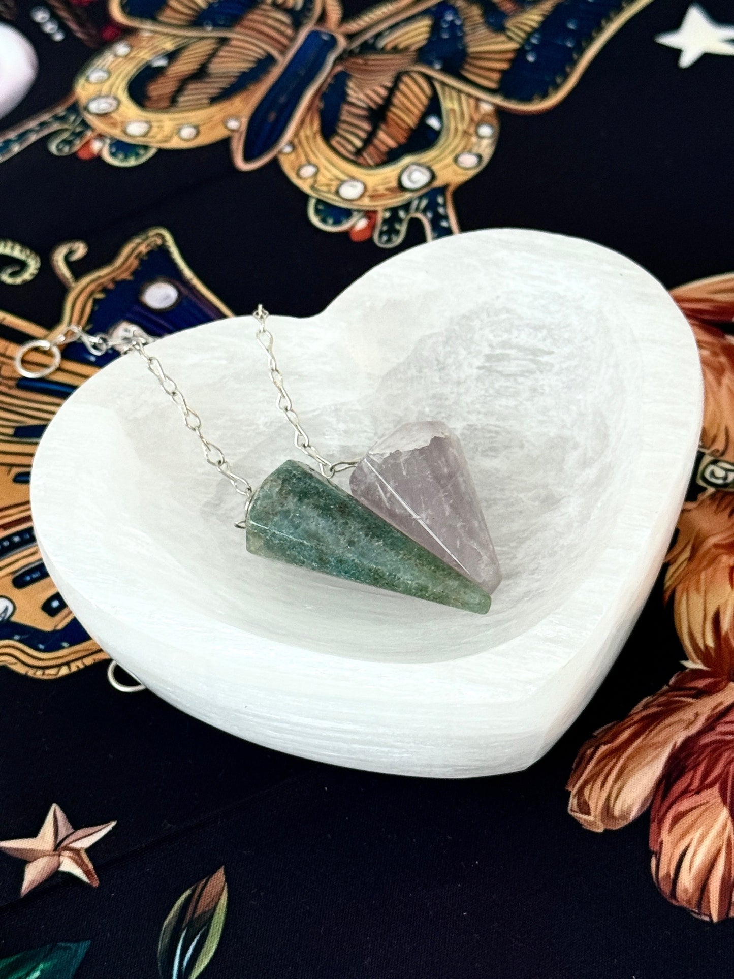 Heart-Shaped Selenite Charging Bowl – 4" Crystal Cleansing Dish