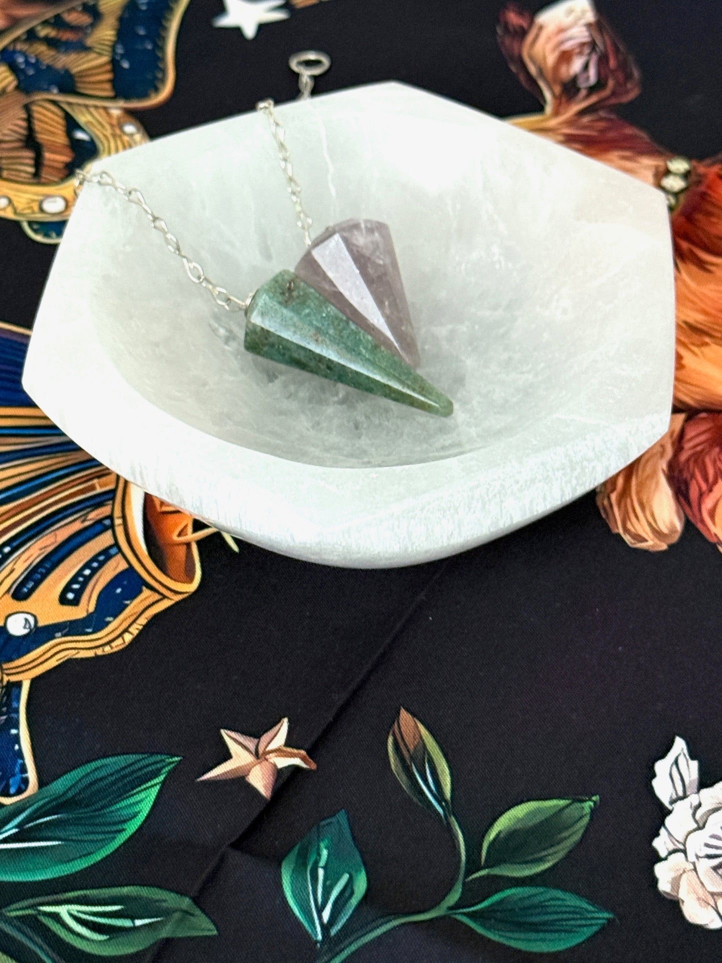 Hexagonal Selenite Charging Bowl – 4" Crystal Cleansing Dish