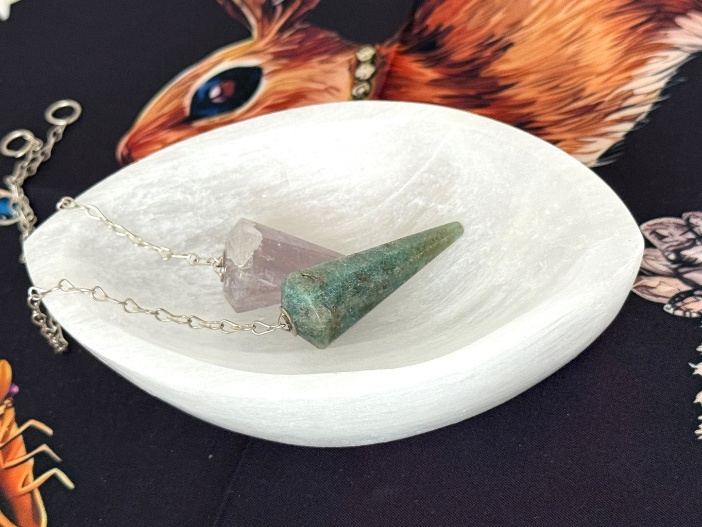 Oval Selenite Charging Bowl – 4" Almond-Shaped Crystal Cleansing Dish