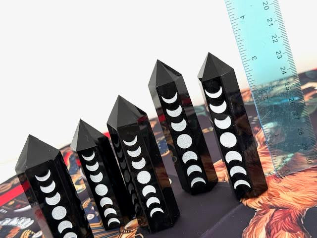 Black Obsidian Moon Phase Tower