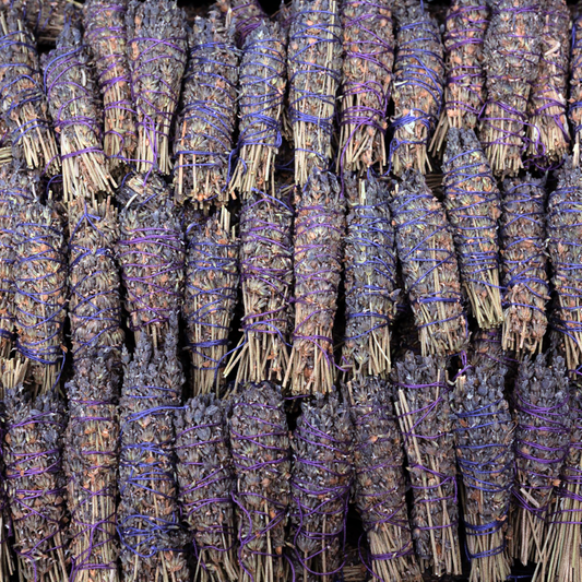 Lavender Herb Wands, Calming, Smudging, Serenity