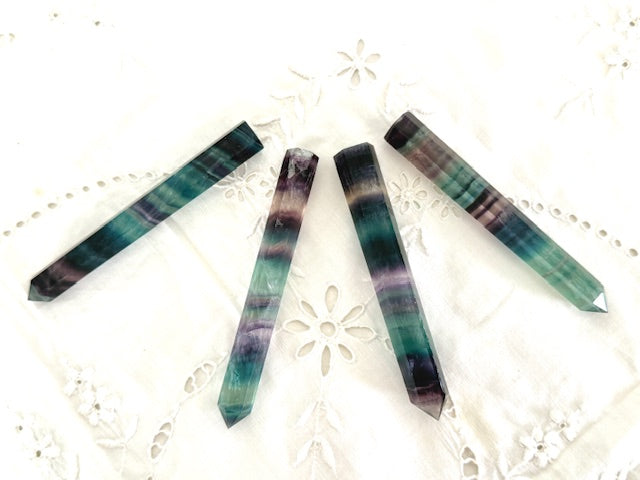 Fluorite Wands — Clarity, Focus & Energetic Flow (4" Long)