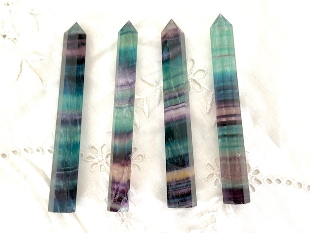 Fluorite Wands — Clarity, Focus & Energetic Flow (4" Long)