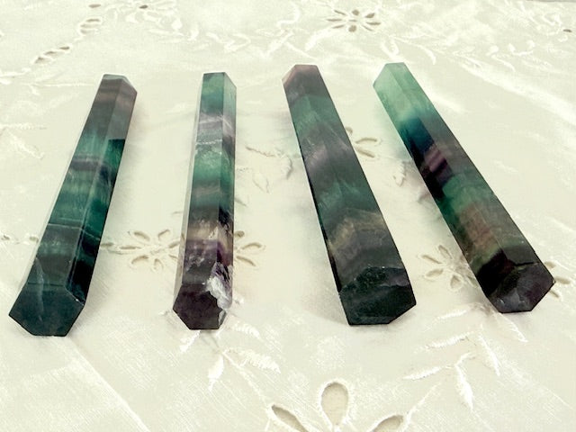 Fluorite Wands — Clarity, Focus & Energetic Flow (4" Long)