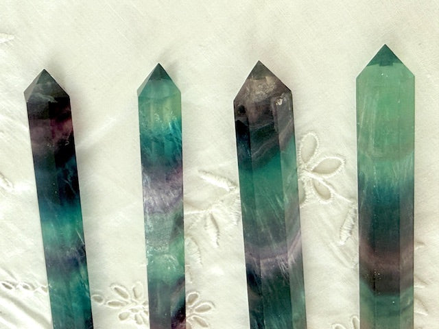 Fluorite Wands — Clarity, Focus & Energetic Flow (4" Long)