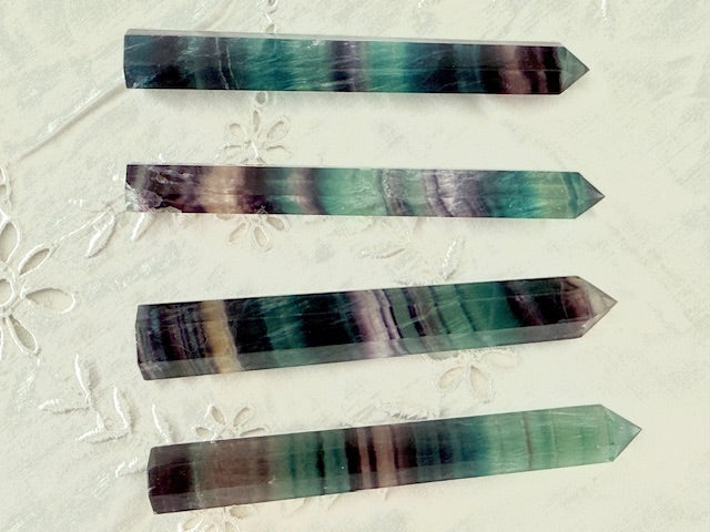 Fluorite Wands — Clarity, Focus & Energetic Flow (4" Long)