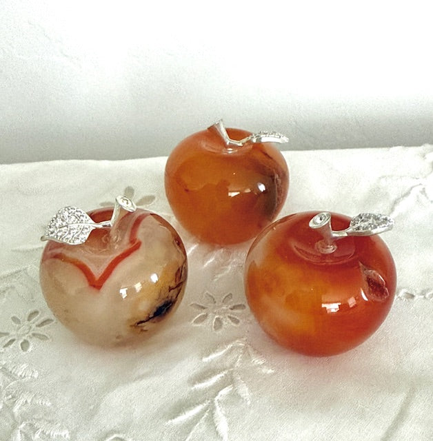 Agate Apple — 1" Crystal for Balance, Protection & Sweet Stability