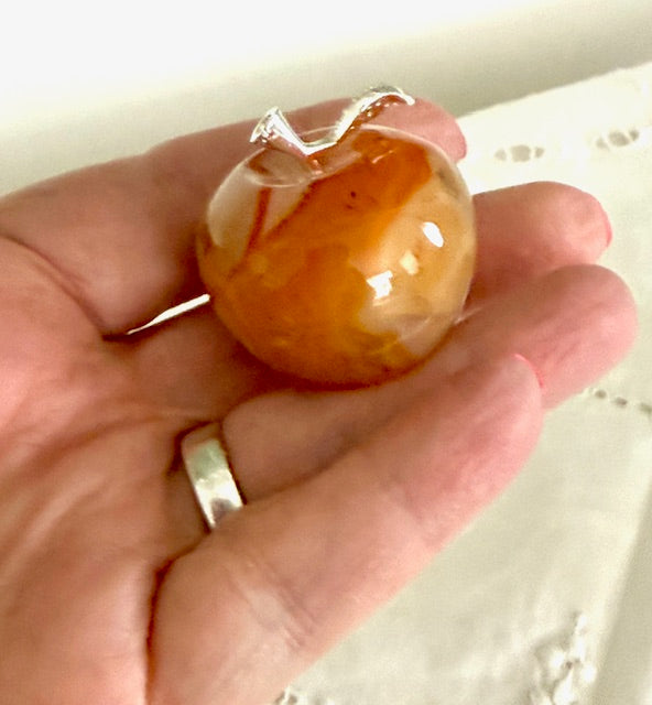 Agate Apple — 1" Crystal for Balance, Protection & Sweet Stability