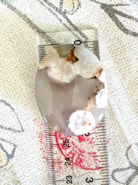 Flower Agate Palm Stone — 2" Crystal for Growth, Healing & Blossoming Intentions