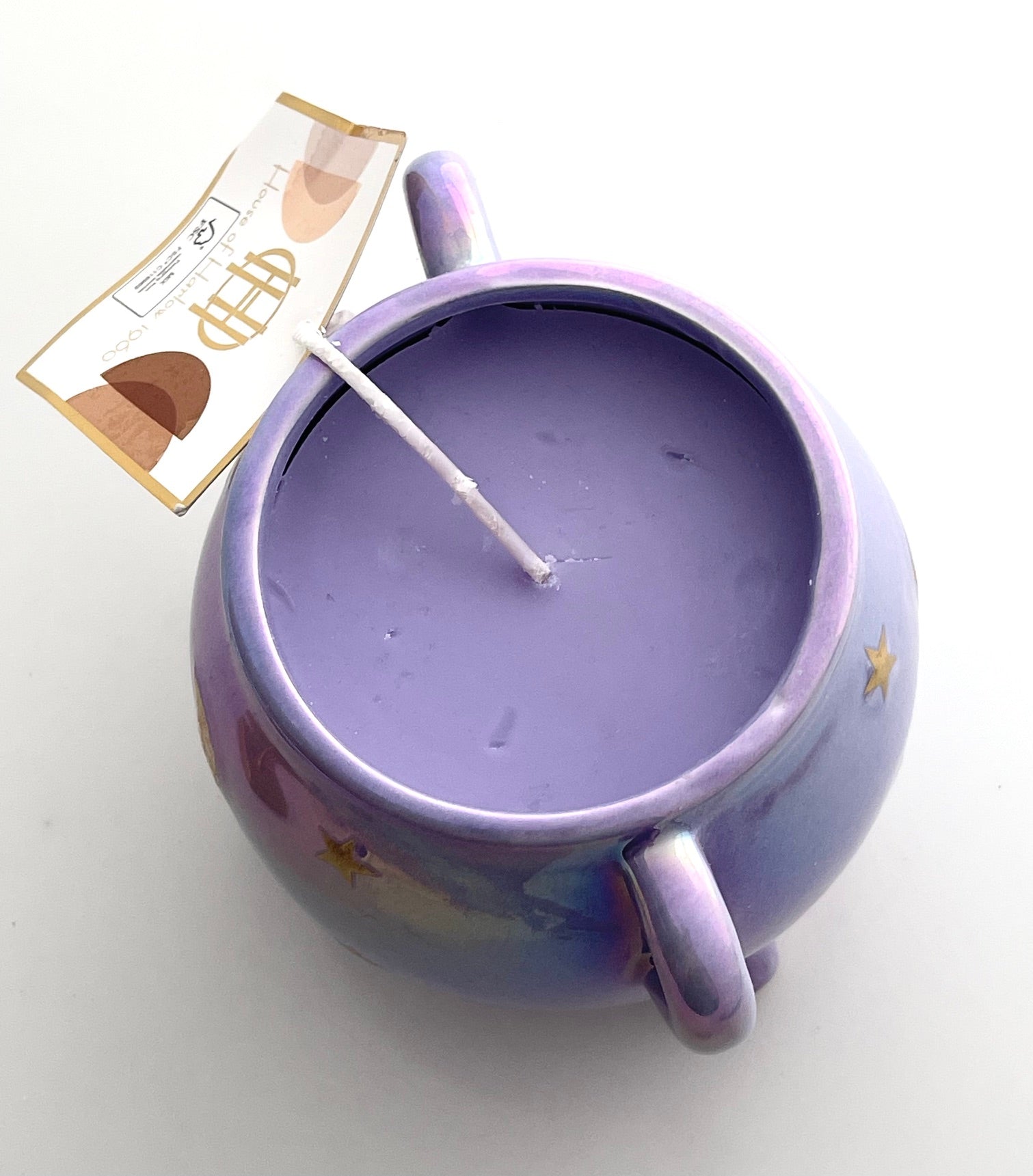 view of top of candle