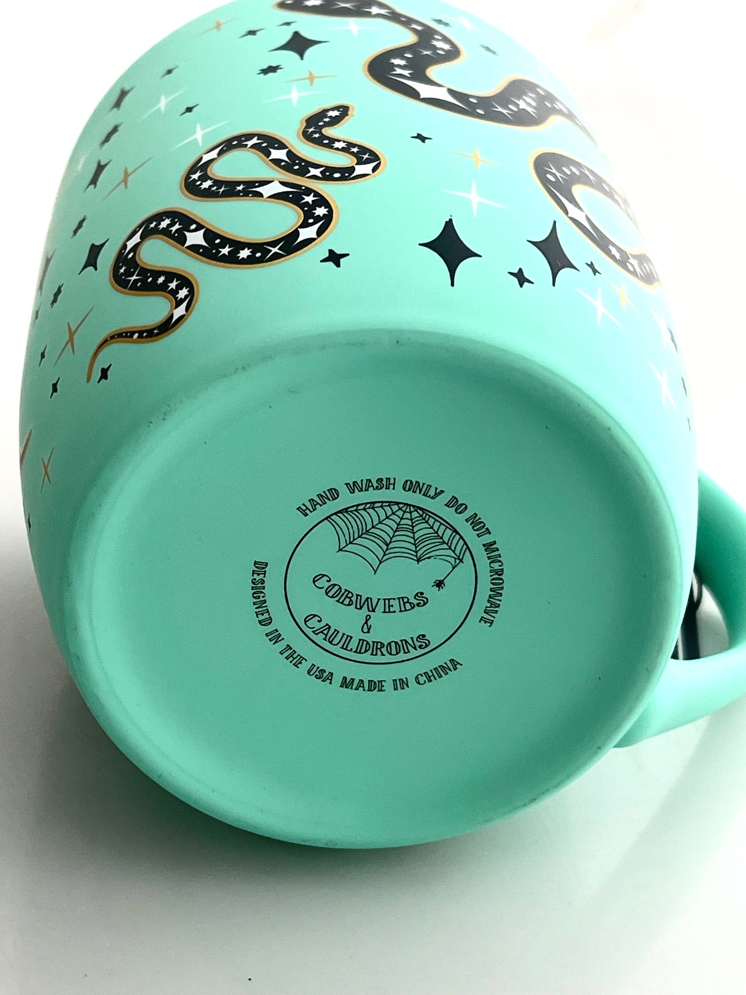 bottom view of mug