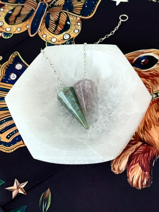 Hexagonal Selenite Charging Bowl – 4" Crystal Cleansing Dish