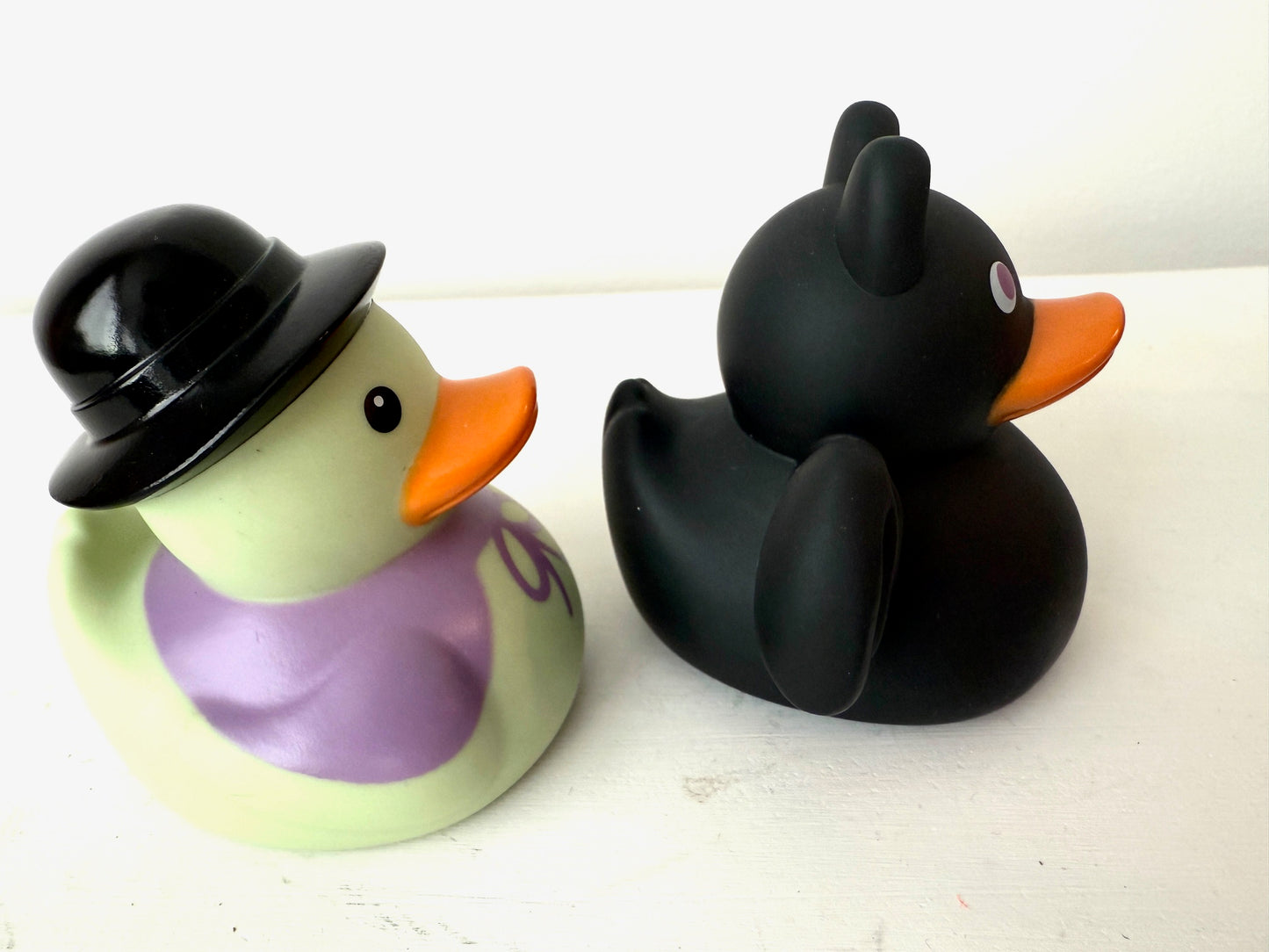 Mini Bat & Witch Rubber Ducks - Spooky Cute Bath Companions