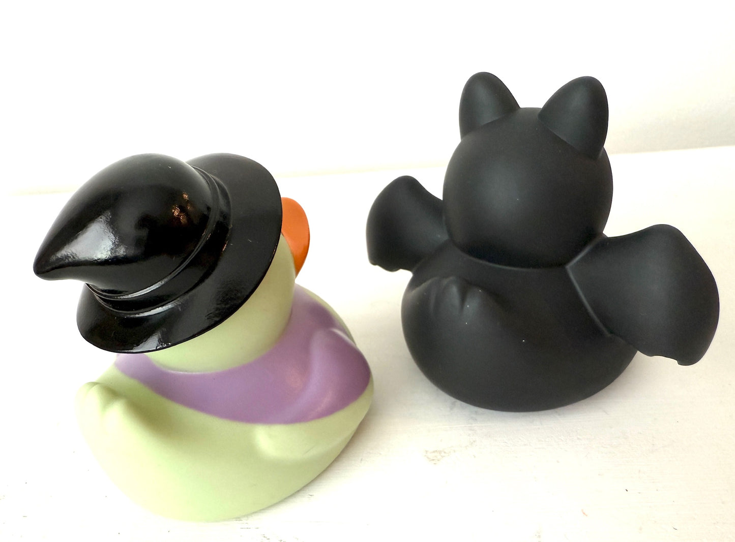 Mini Bat & Witch Rubber Ducks - Spooky Cute Bath Companions
