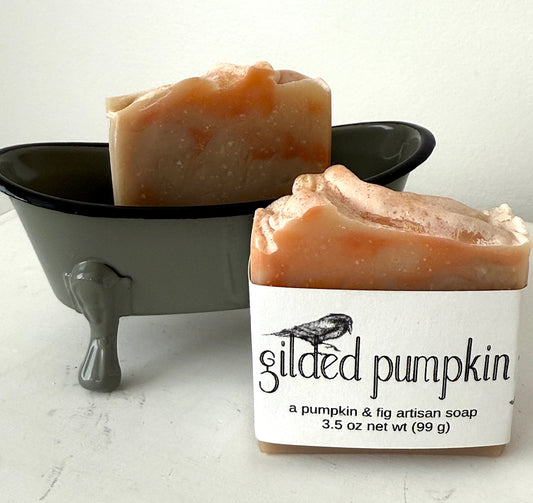 Gilded Pumpkin - A Pumpkin & Fig Fragrance Artisan Soap - Handmade