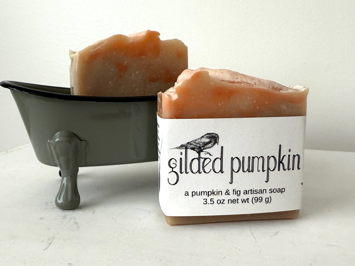 Gilded Pumpkin - A Pumpkin & Fig Fragrance Artisan Soap - Handmade