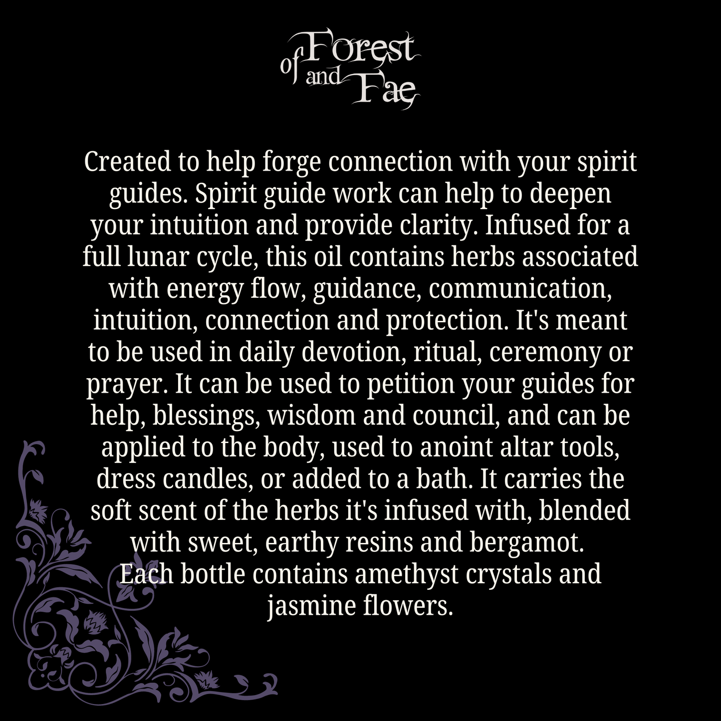 Spirit Guide Anointing Oil • Herb Infused Ritual Oil